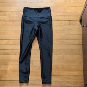 Athleta Black Elation Shine Tights Size S